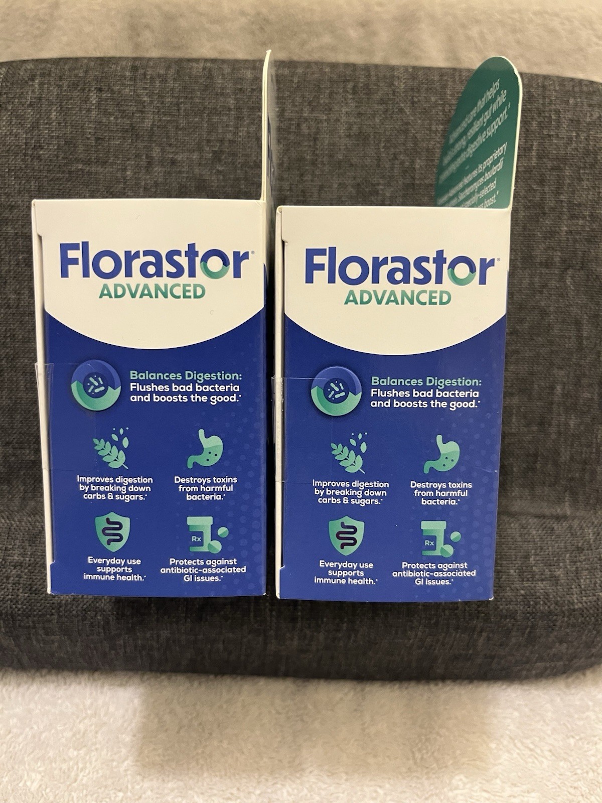 Florastor Advanced Probiotic and Prebiotic Supplement, 30 Capsules NIB Lot of 2
