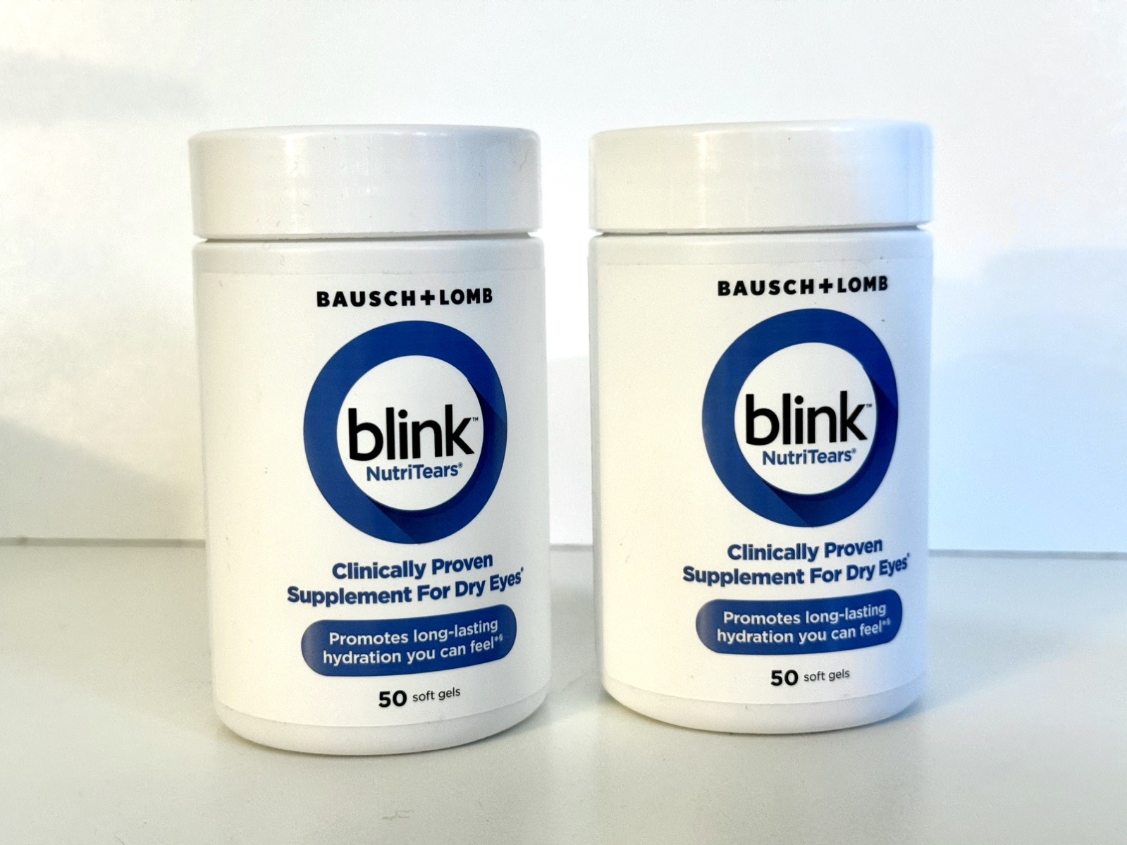 2 PACK Blink NutriTears Supplement for Dry Eyes Clinically Proven. Exp 06/2027