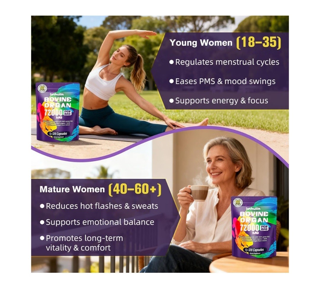 Beef Organ Supplement for Women 120count
