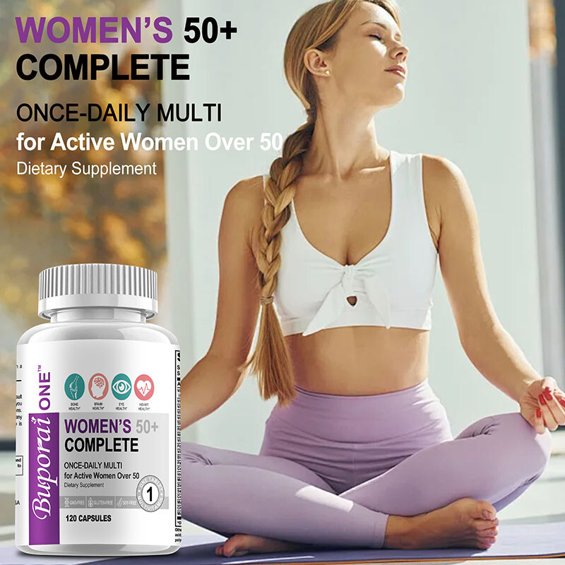 Women’s 50+ Complete – Supports Bone, Brain, Eye, Heart Health,Vitamins/Minerals