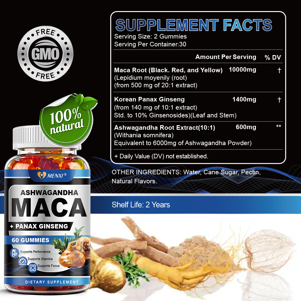 MENXI Male Gummies – All Natural Enhancement Support For Men -60 Gummies Non-GMO