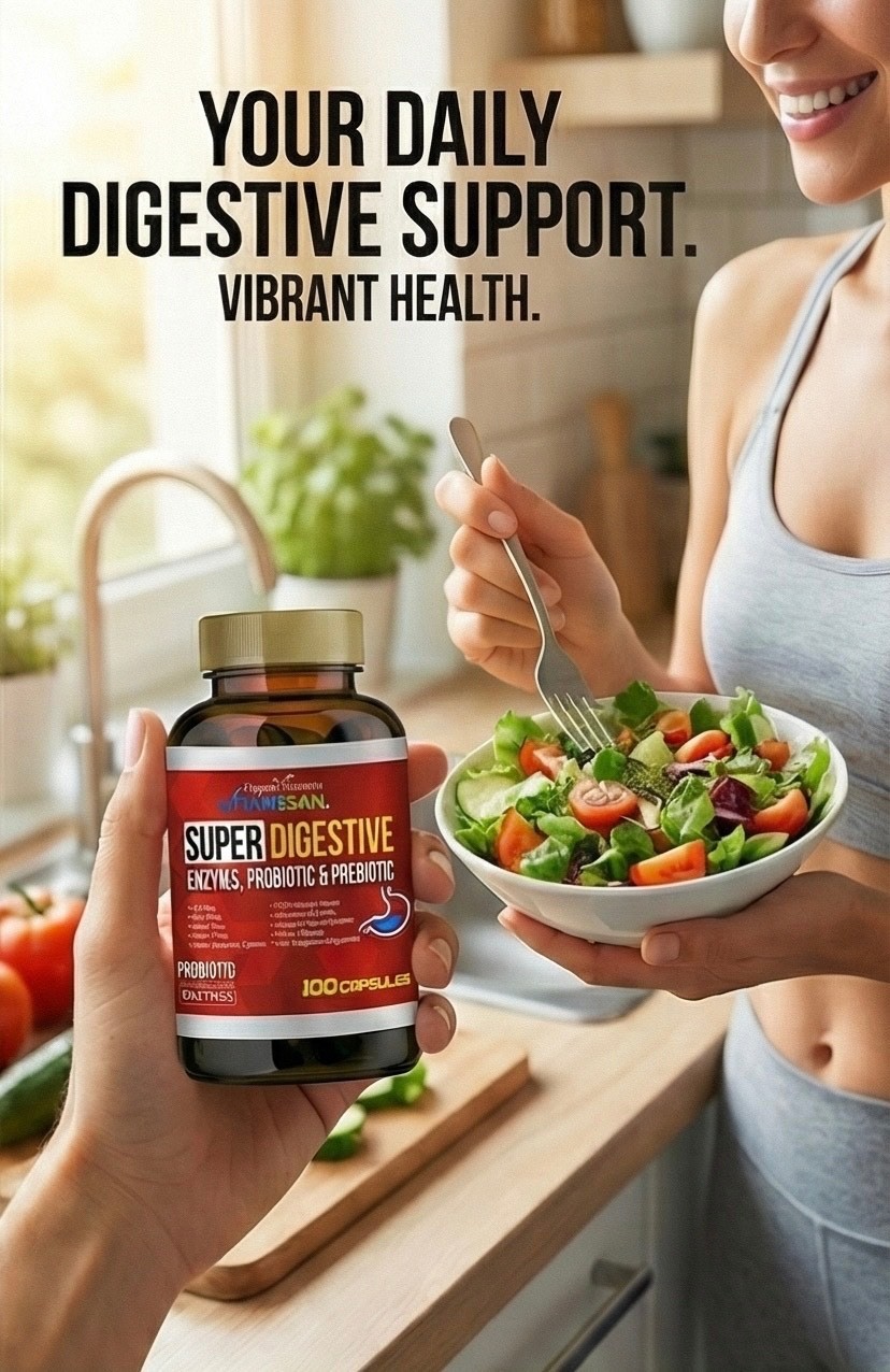 Daily Digestive Enzymes with Prebiotics Probiotics 100 capsules