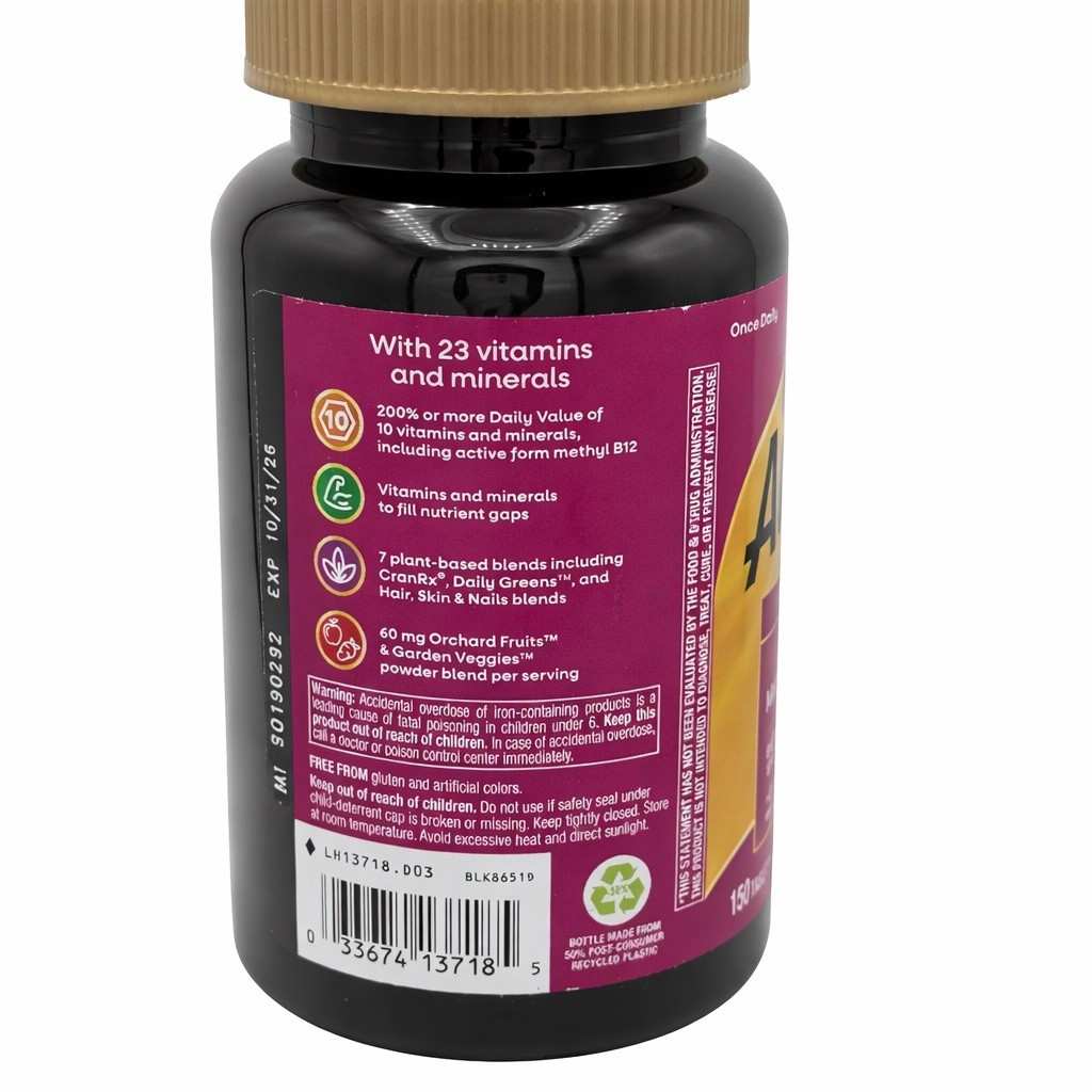 Nature’s Way Alive! Women’s Ultra Multivitamin -150 Tablets, Exp. 10/2026