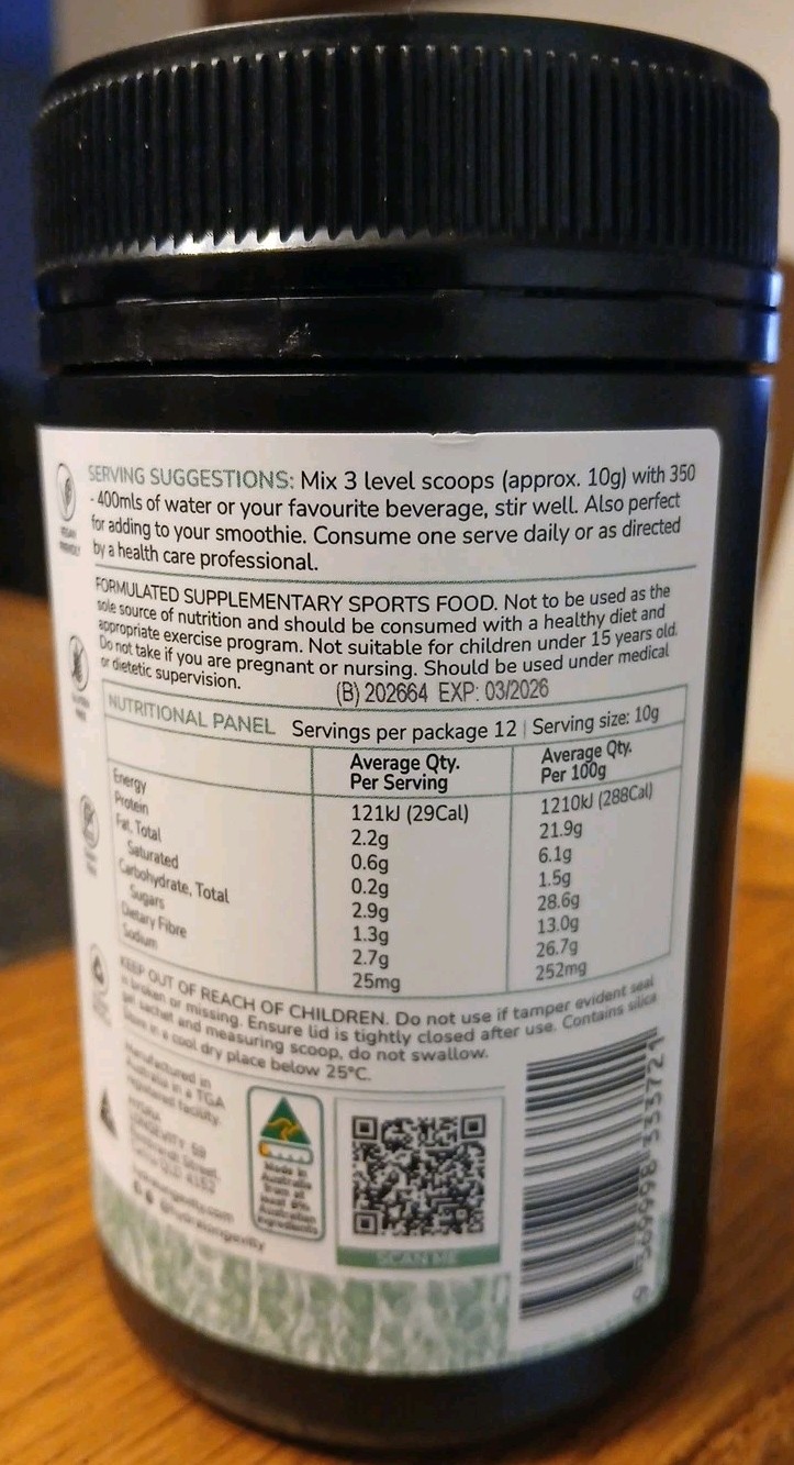 New Hydra Longevity Body Revitaliser Mixed Berry 120g