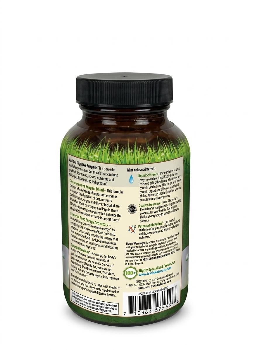 Anti-Gas Digestive Enzymes 45 Softgels new Box
