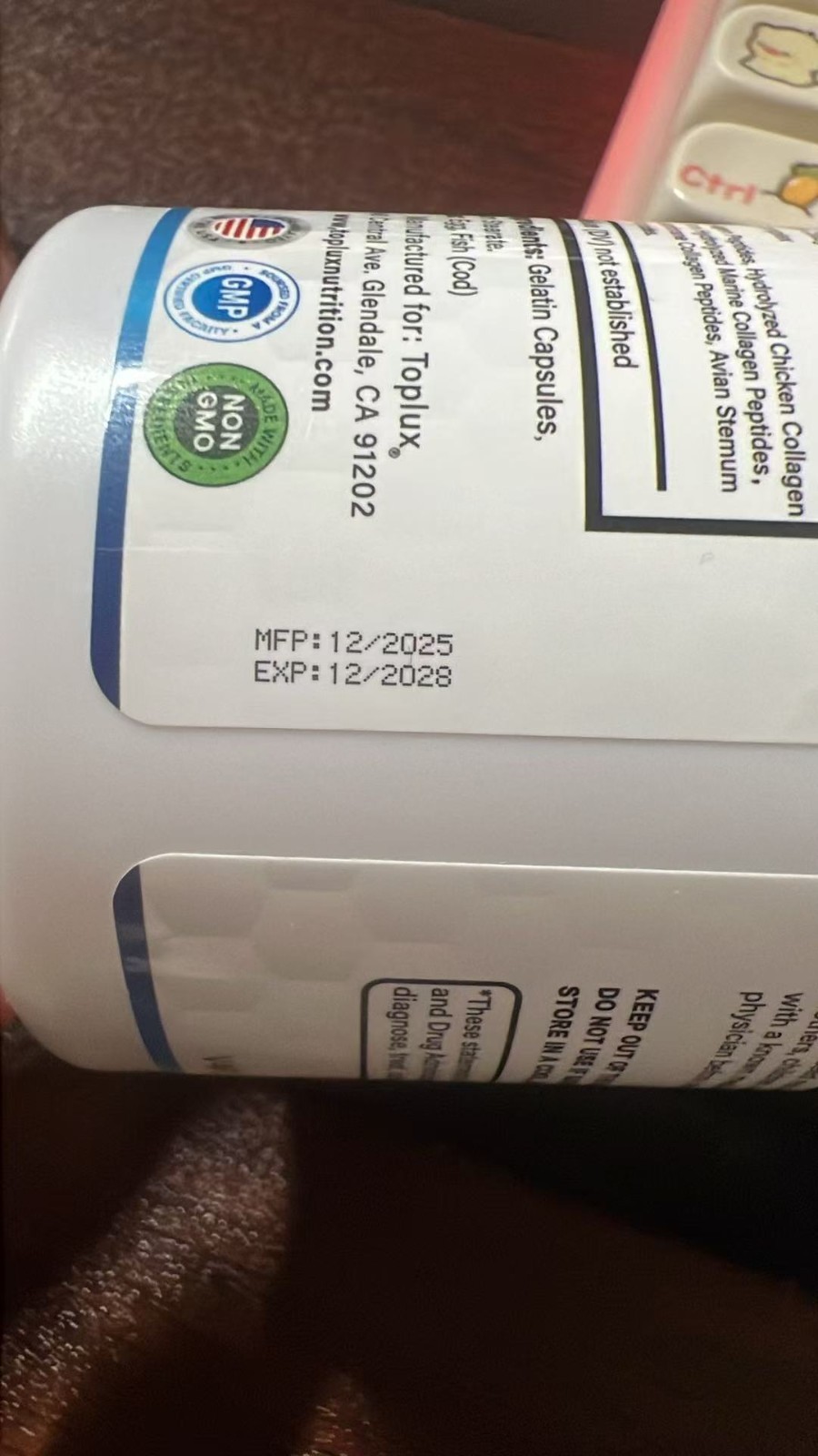 Toplux Multi Collagen Peptides Pills 1800 Mg Complex-Hydrolyzed Protein