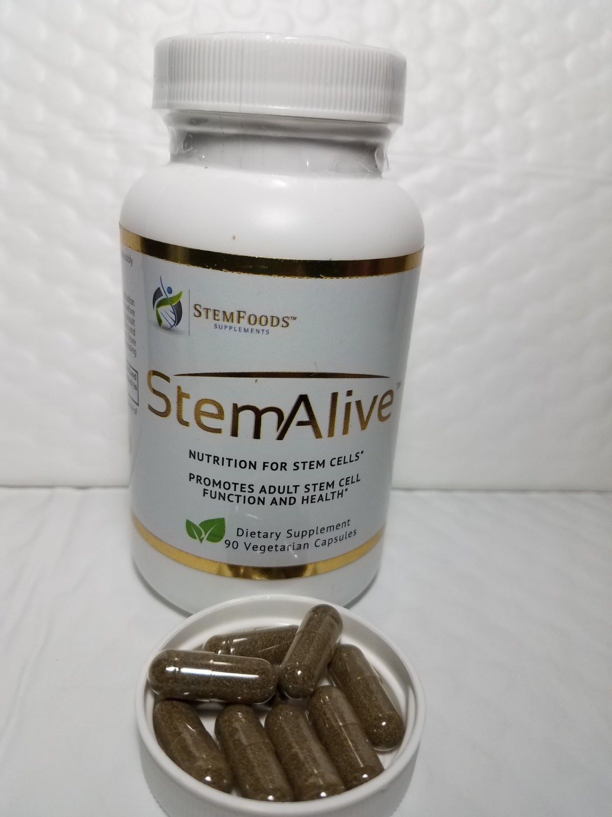 STEM ALIVE STEM FOODS HOLISTICS CELULAS MADRE 90 CAP,EXP 01/2025 NEW & FRESH