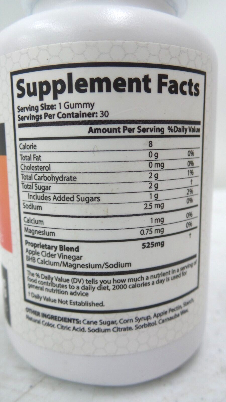 KETOFAST4ME KETO+ACV Gummies 525MG 30 Gummies Exp. 01/2026 (G133173-1E B-17)