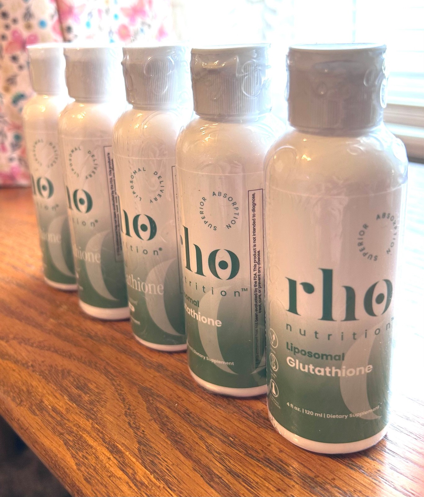 Rho Nutrition Liposomal Glutathione 4 oz Liquid Supplement Sealed BB 12/2027