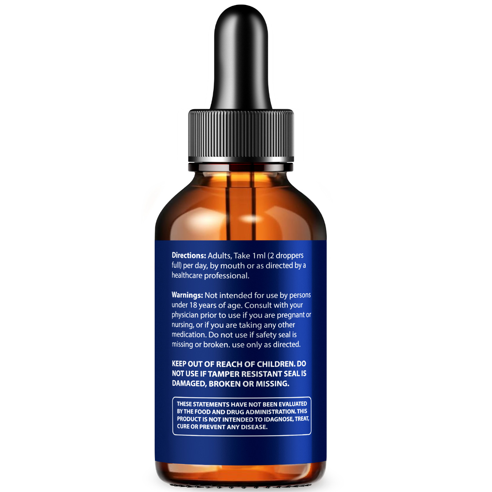 NeuroTyde Drops Liquid Brain Health Supplement Memory Focus Mental Clarity (2oz)
