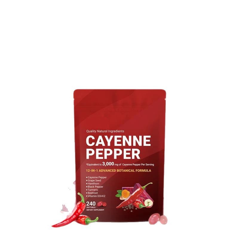 Cayenne Leg Softgel Pepper Help Vein Heart Blood Vessel Health Vitamin D3+K2