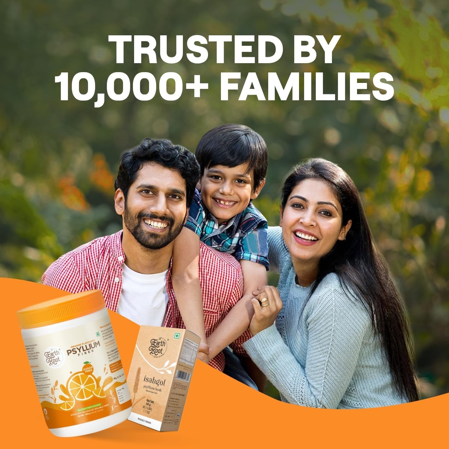 Delicious Orange Psyllium Husk Powder – & Non-GMO Fiber Supplement 100g