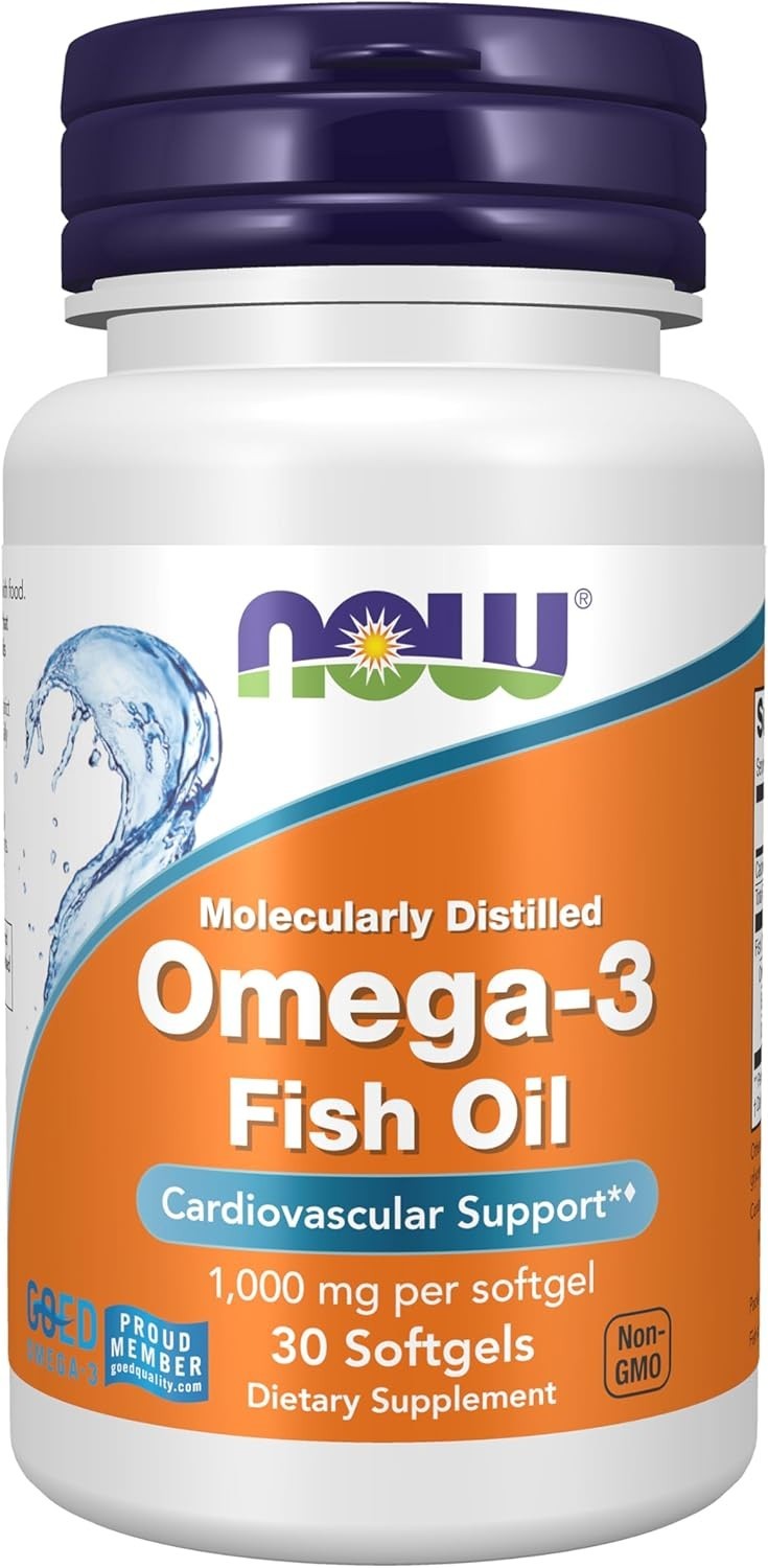 NOW Supplements, Omega-3 180 EPA / 120 DHA, Molecularly Distilled, Cardiovascula