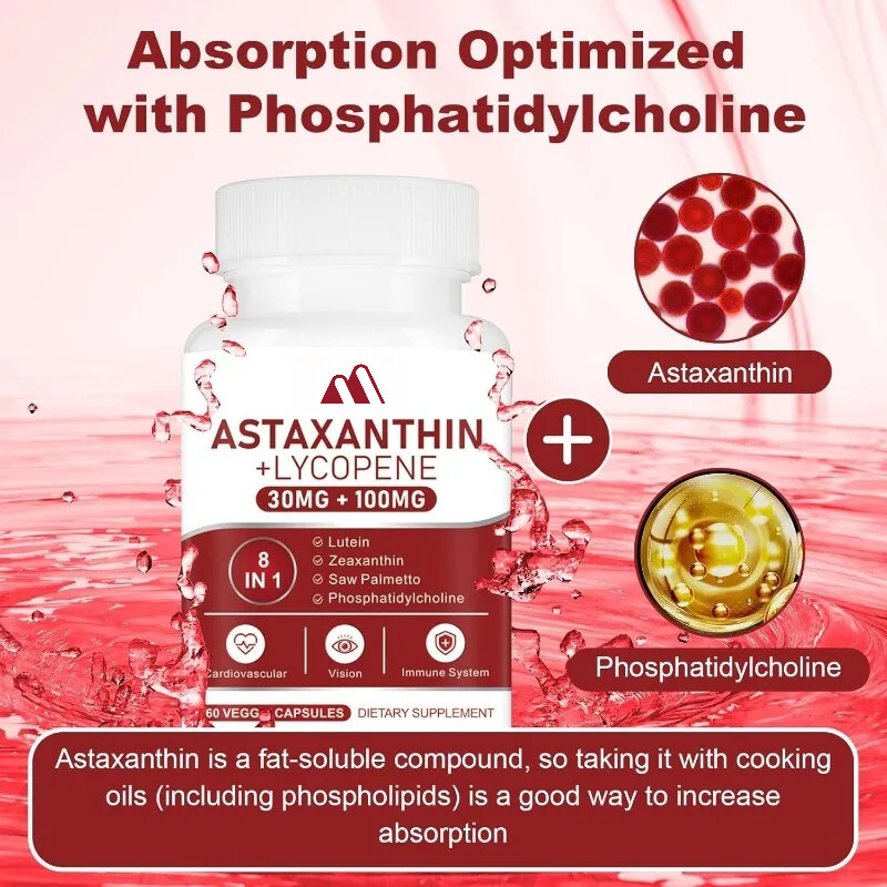 Astaxanthin and Lycopene Capsule 60 Capsules