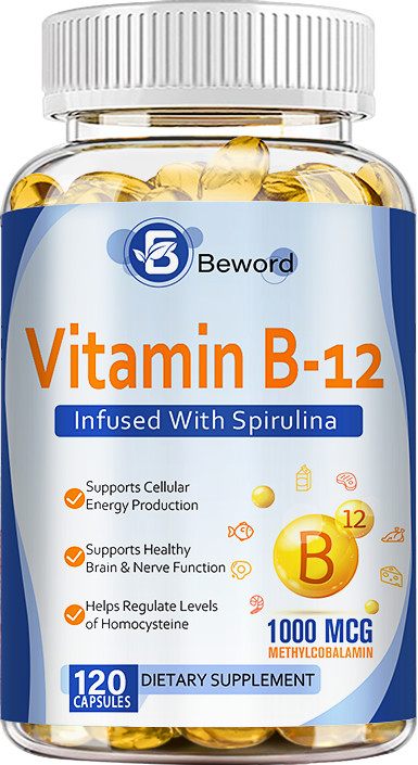 Vitamin B12 1000mcg High Strength Nervous System Support 120 Softgels