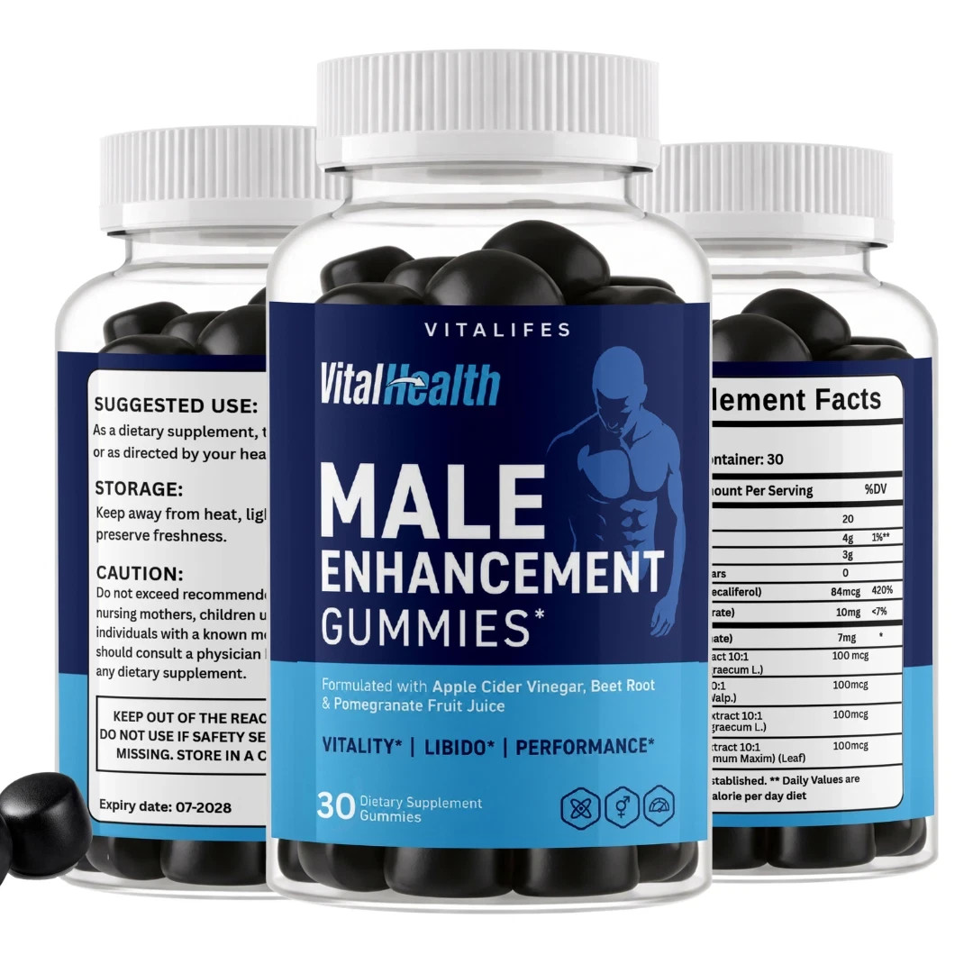 (3 Pack) VitalHealth Gummys Male Health Support Vitamin Vital Health 30 Gummies