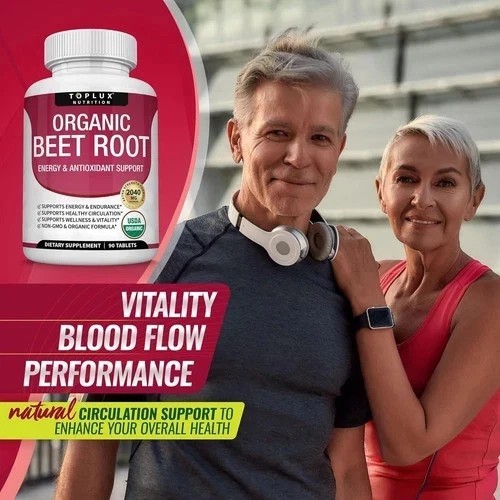 Organic Beet Root Powder Tablets – 2040mg Natural Nitric Oxide Beets to Support*