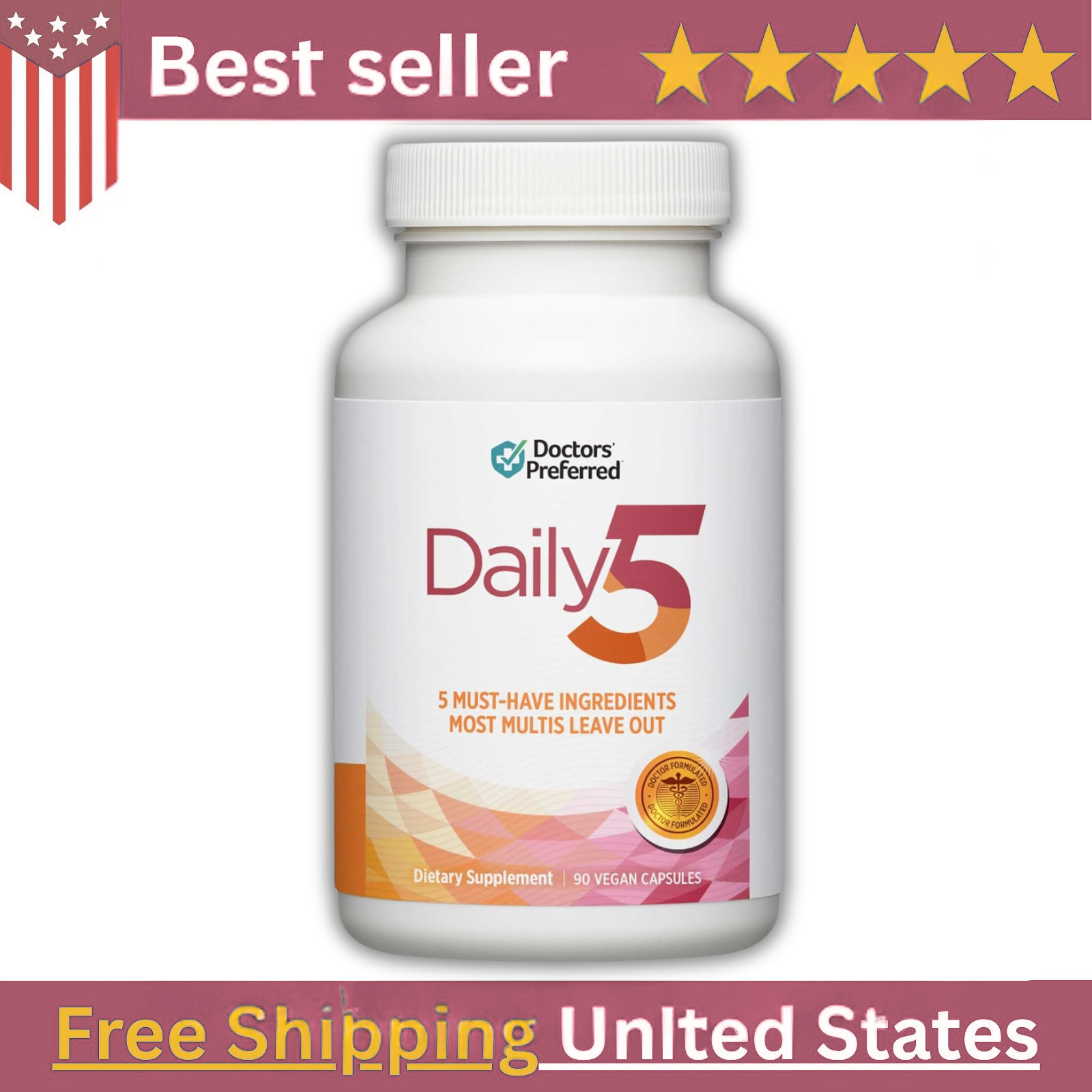 Doctors’ Preferred Daily 5 Daily5 90 Capsules – latest / Sealed! Exp 4/2027