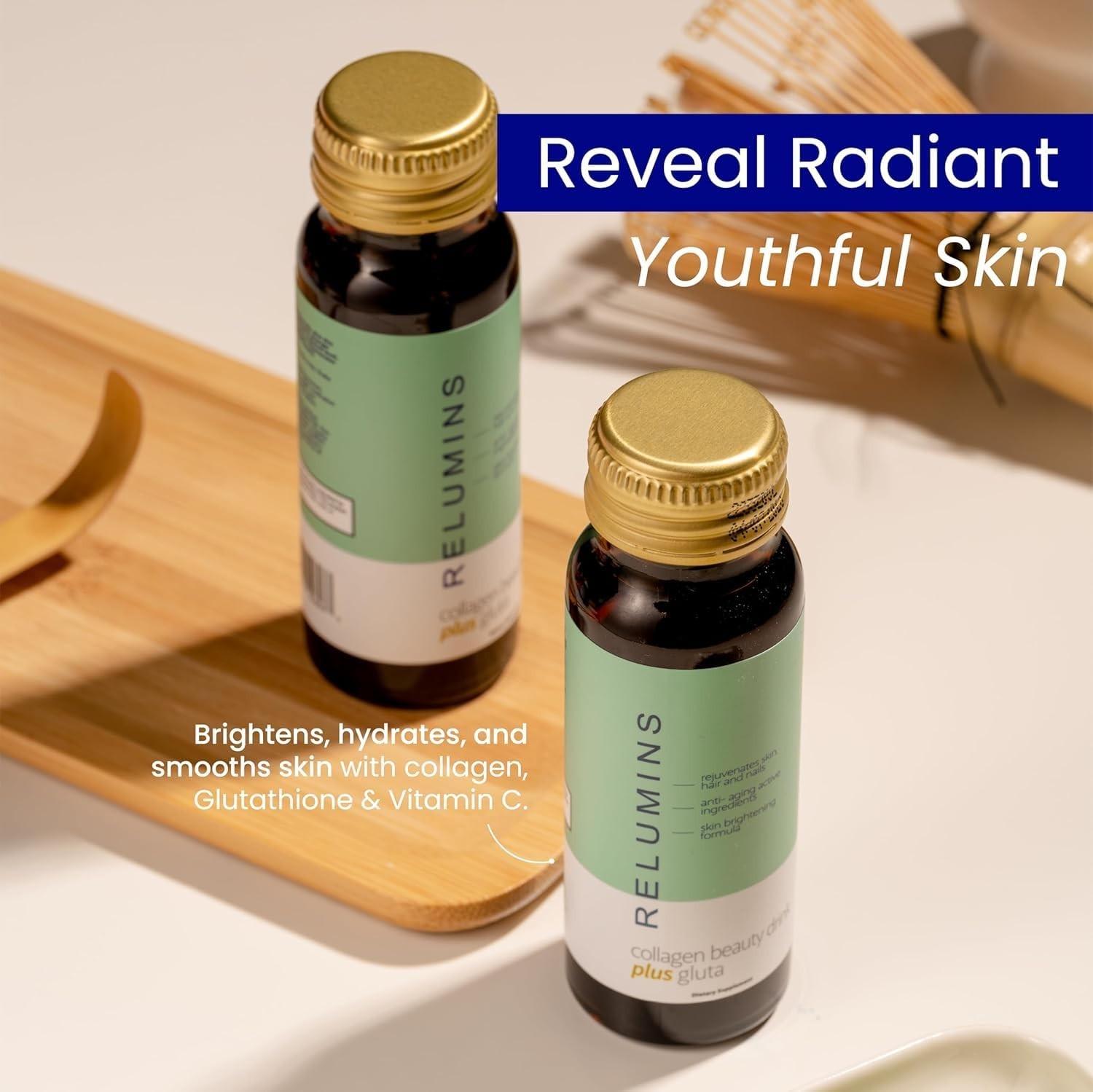 Relumins Advance Rejuvenating Collagen Beauty Drink Apple Flavor 3 Boxes