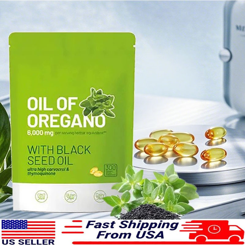 2 in 1 Oil of Oregano & Black Seed Softgels Oil – 6000mg,Immune Support 2026 lat