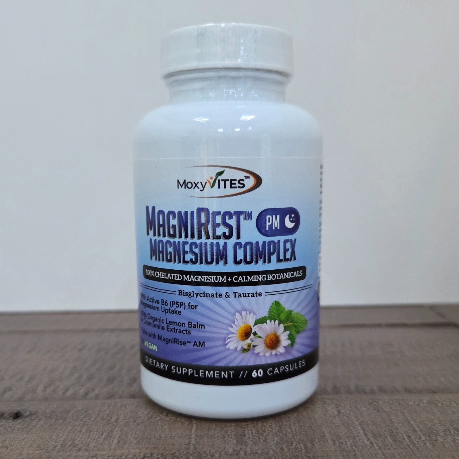 TWO PACK MoxyVites MagniRest PM Magnesium Complex for Women & Men – calming