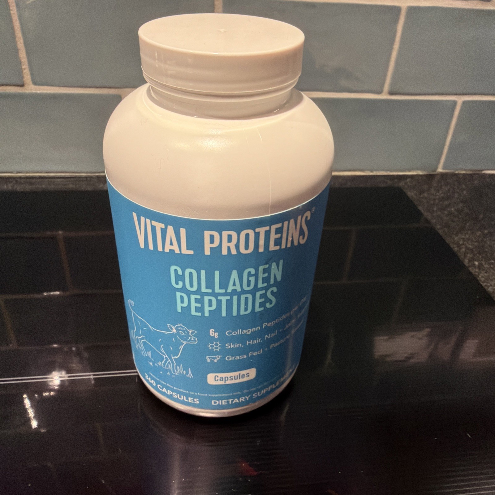 Vital Proteins Collagen Peptides Supplement, 360 Capsules, Exp 04/2028