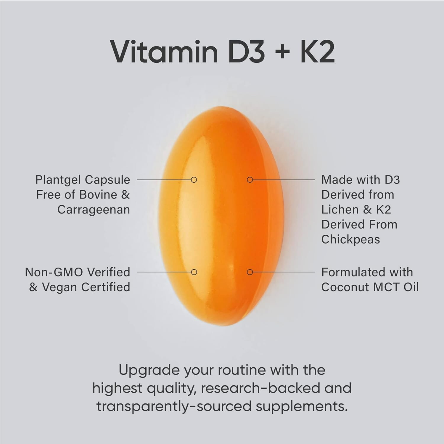 Sports Research D3 + K2, 160 Veggie Softgels