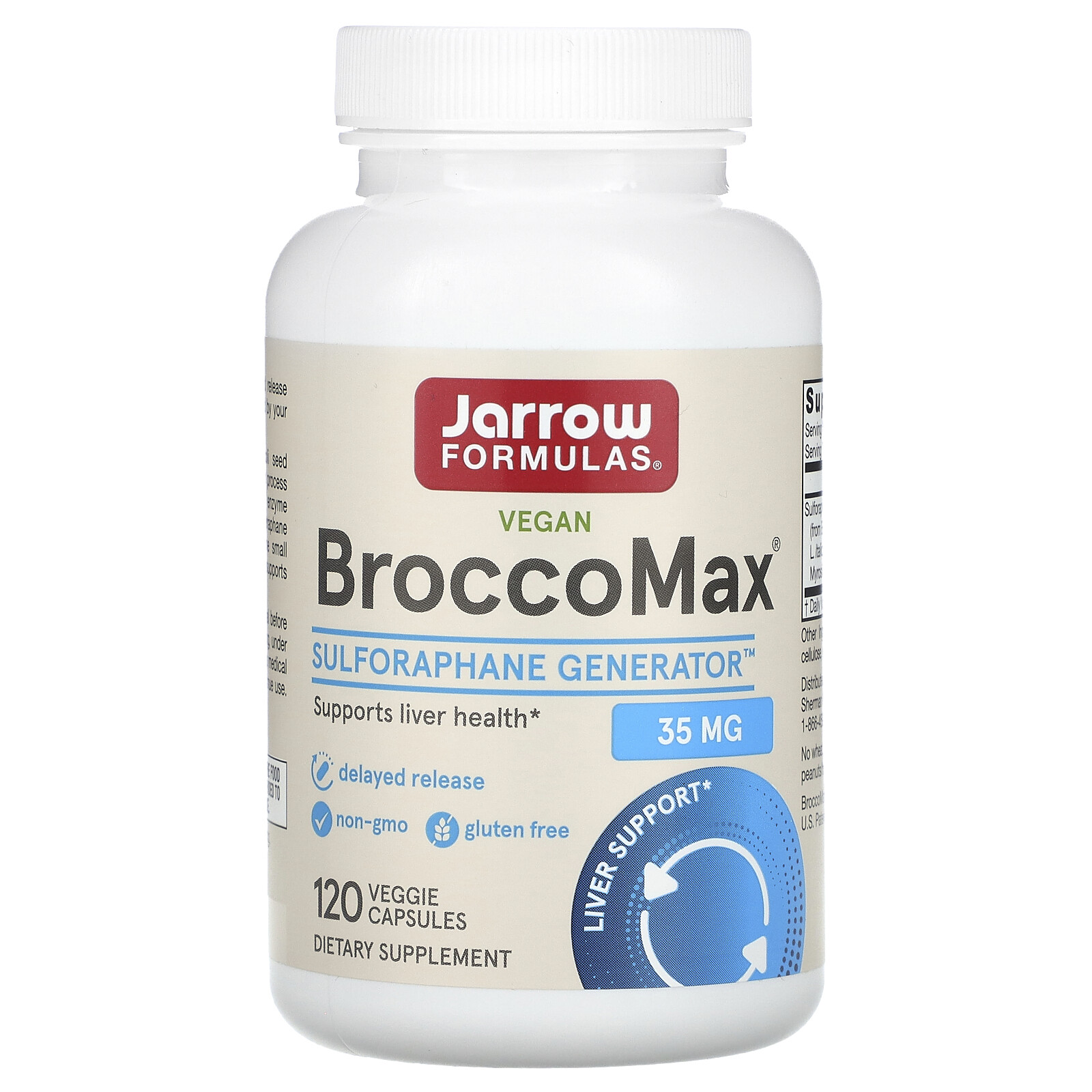 Vegan BroccoMax, 35 mg, 120 Veggie Capsules