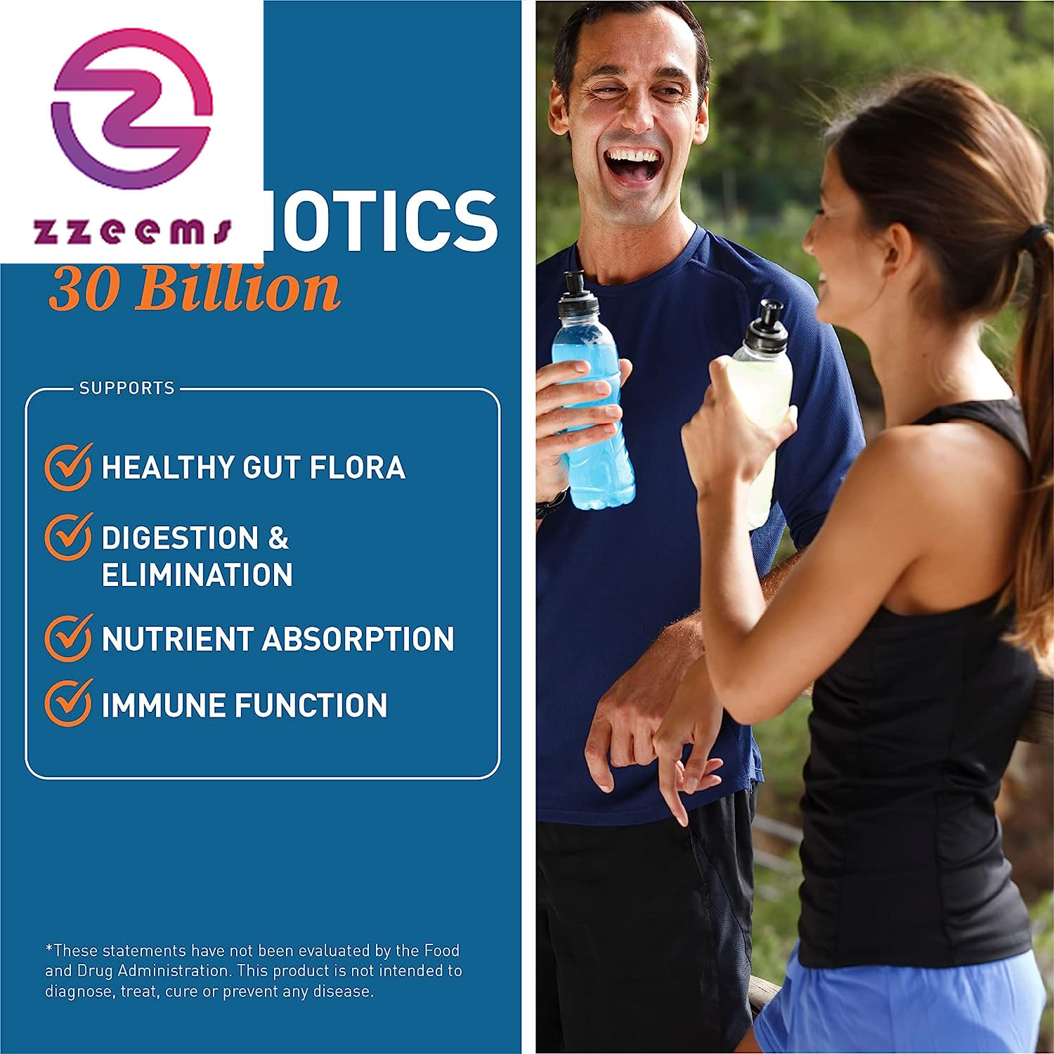 Probiotics 30 Billion, 10 Strains, 30 Billion Cfu’S, Targeted Release Probiotics