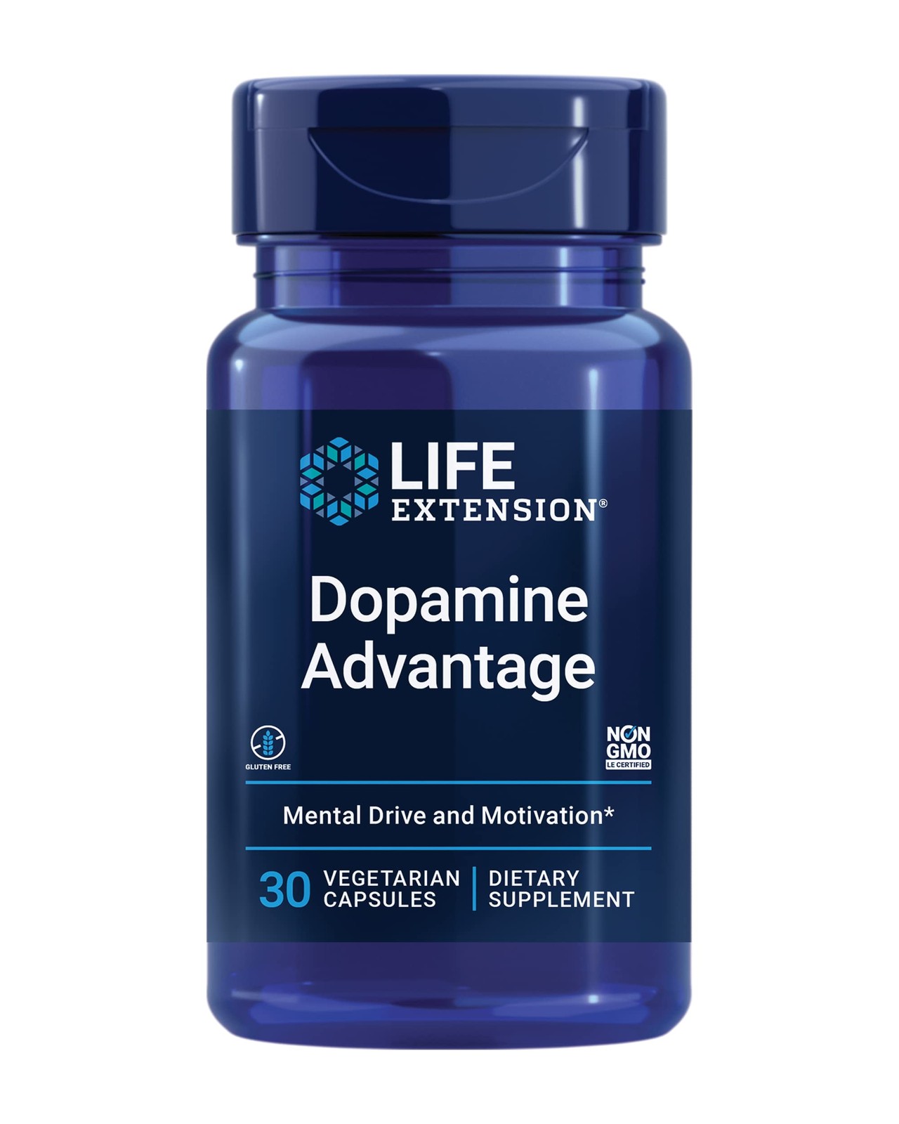 Life Extension Dopamine Advantage, Cognitive 30 Count (Pack of 1), Yellow