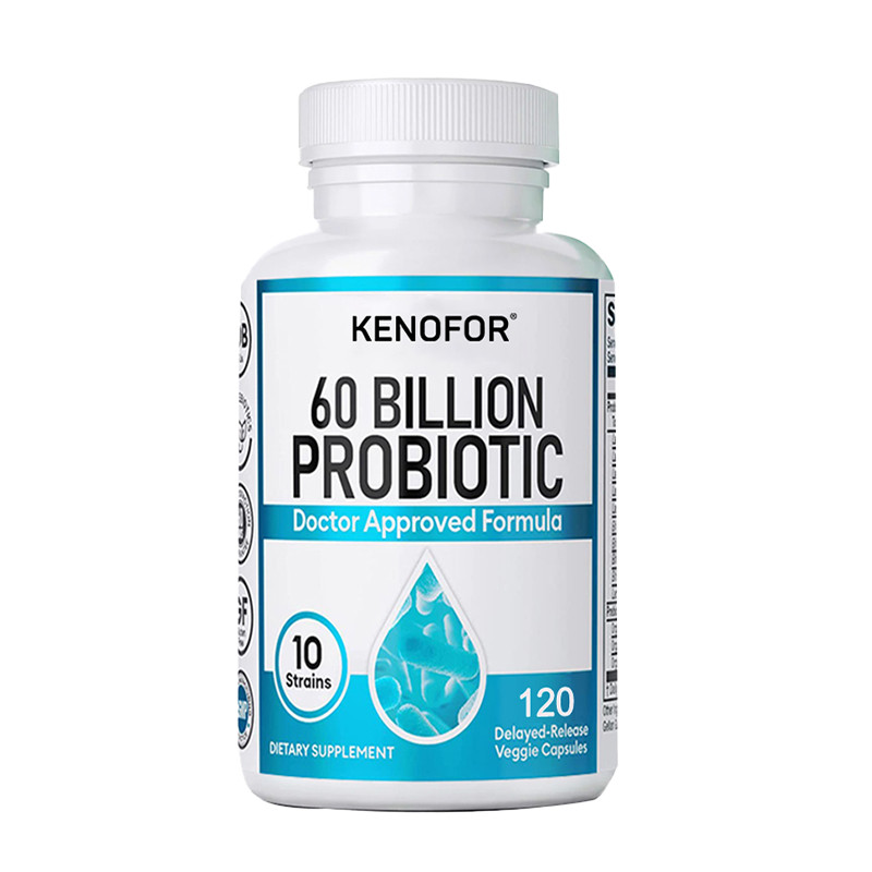 Probiotics 60 Billion CFU for Digestive & Immune Health 120 Vegan Capsules
