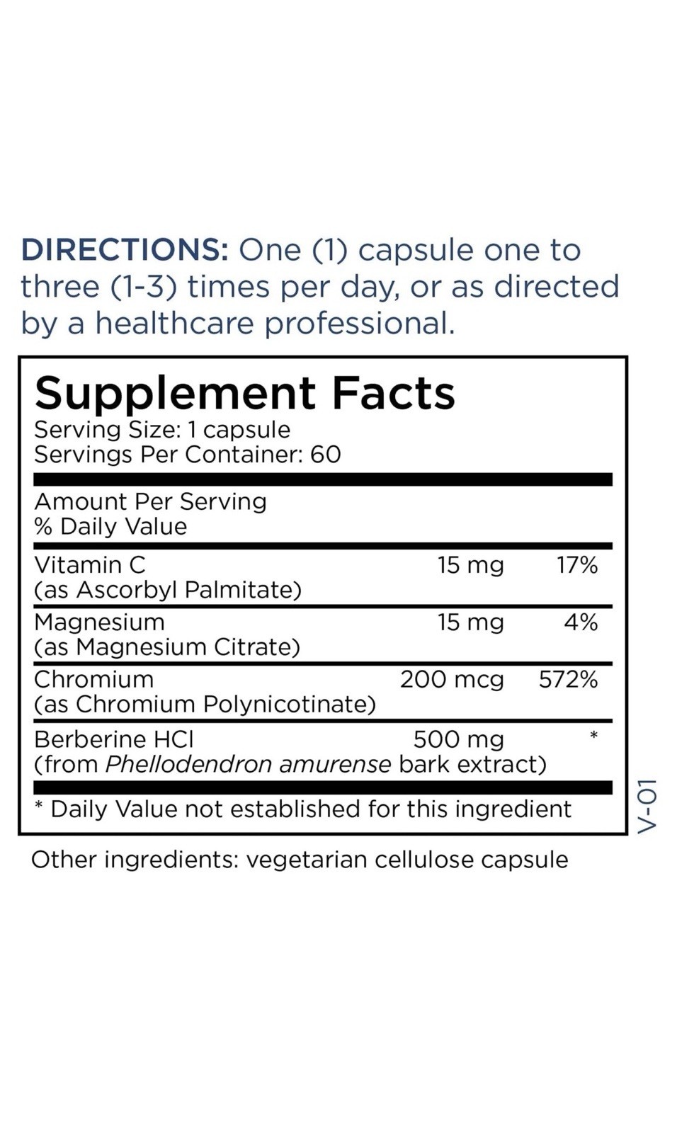 Metabolic Maintenance Berberine + Chromium – Berberine Chromium Supplement fo…