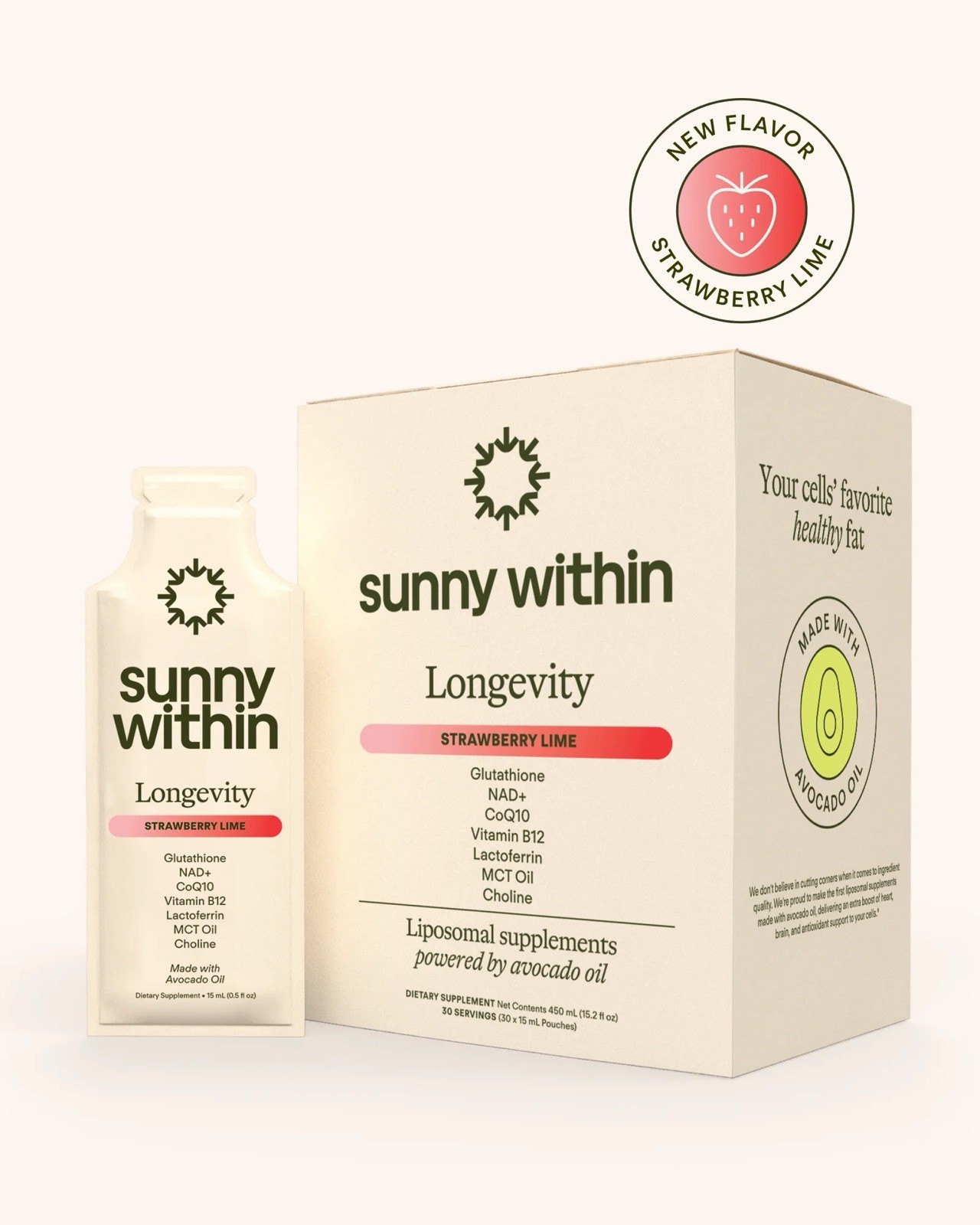 Sunny Within – Liposomal Glutathione Supplement NAD+ 30 Count (Pack of 1)
