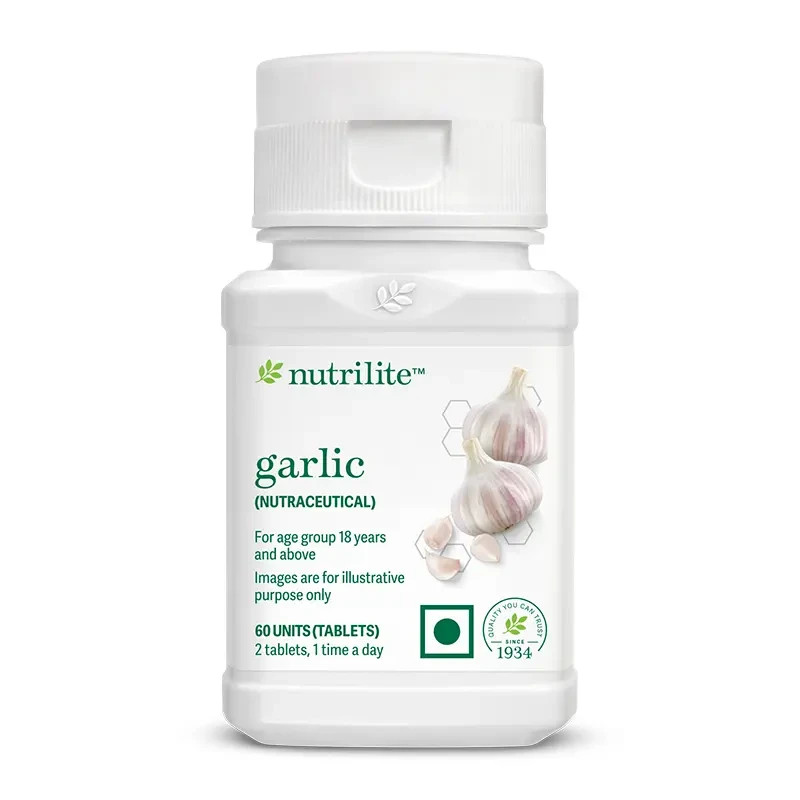 Amway Nutrilite Garlic 60 Tablets Herbal Formula for Heart & Health