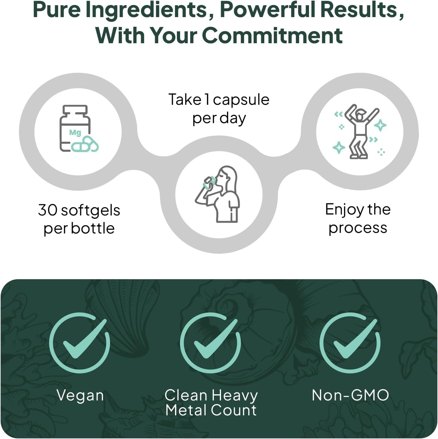 Organics Ocean Better D3 + K2, Organic Vitamin D3 K2 Supplement, 30-Day Supply