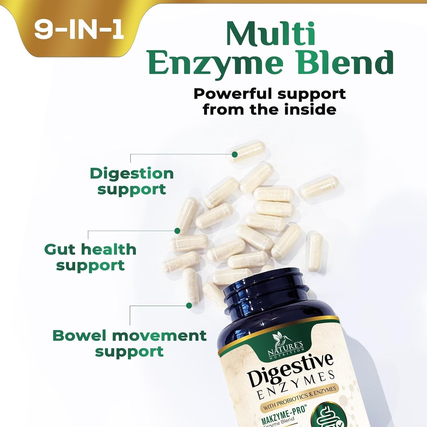 Digestive Enzymes – Super Multi Enzyme 120 Count (Pack of 1)