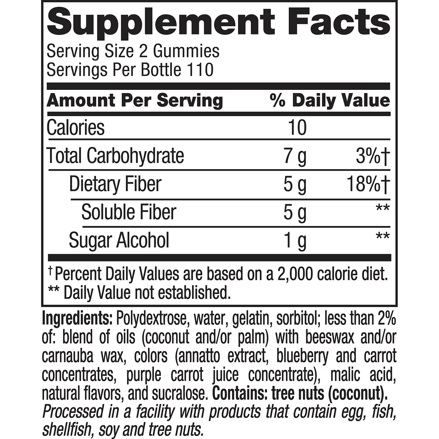 2 PACKS-Vitafusion Fiber Well Sugar Free Gummy Vitamin Supplement, 220 ct.