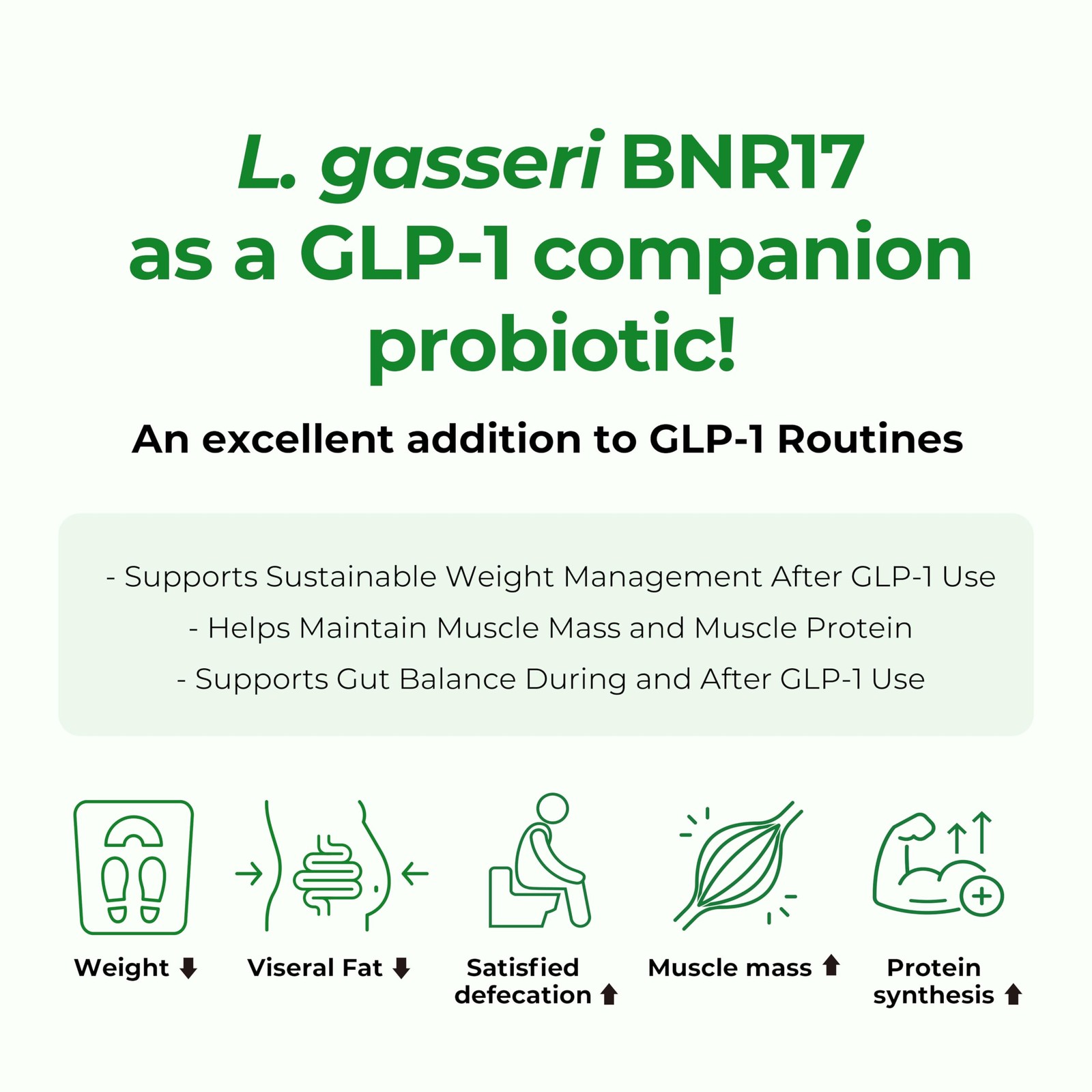 Lactobacillus Gasseri BNR17, 10 Billion CFU, 30 Capsules, Probiotic Supplement