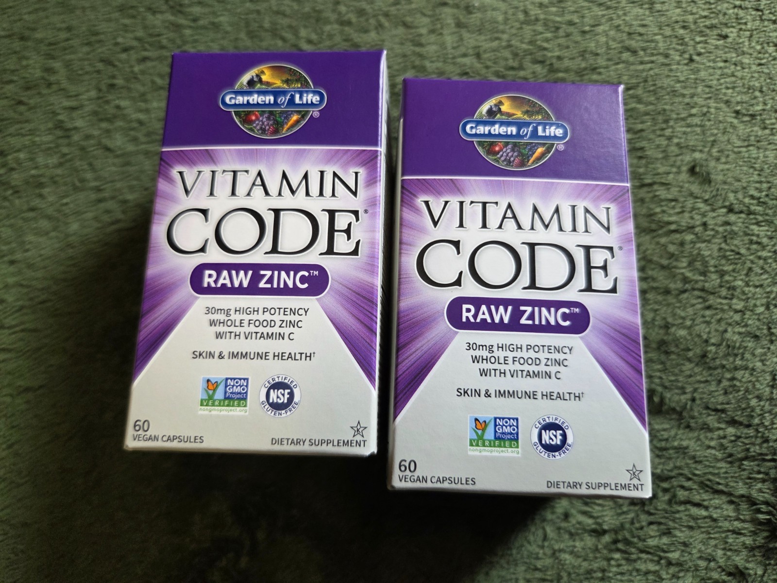 Garden of Life Vitamin Code Raw Zinc Supplement 30 servings