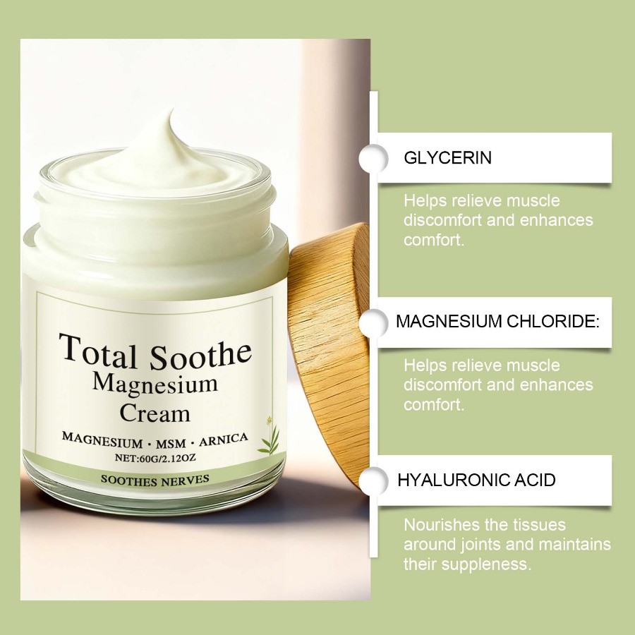 Total Soothe Magnesium Cream Total Relief Magnesium Creams Nerve Pain Relief~