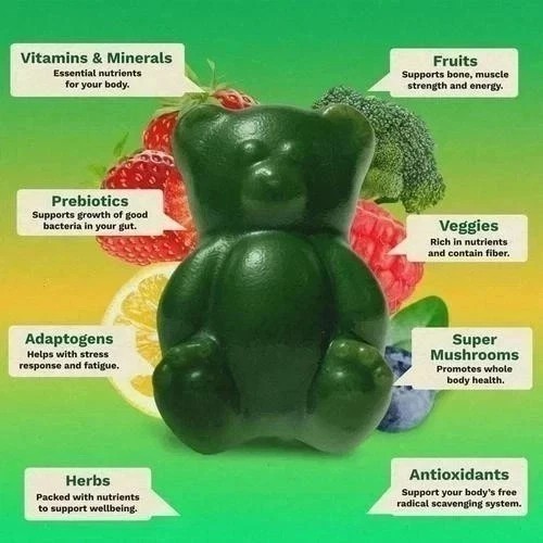 Superfood Greens Gummies for Gut Health, Energy & Immunity