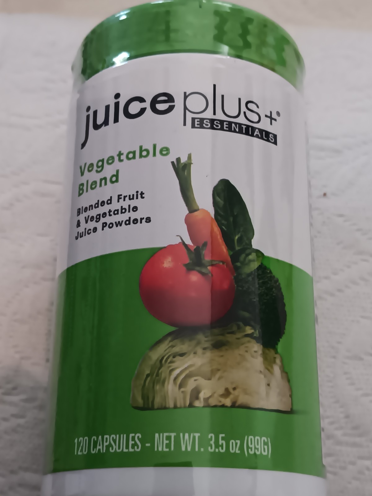 JUICE PLUS+ ESSENTIALS VEGETABLE JUICE BLEND POWDERS 120 CAPSULES 06/2027 NIB