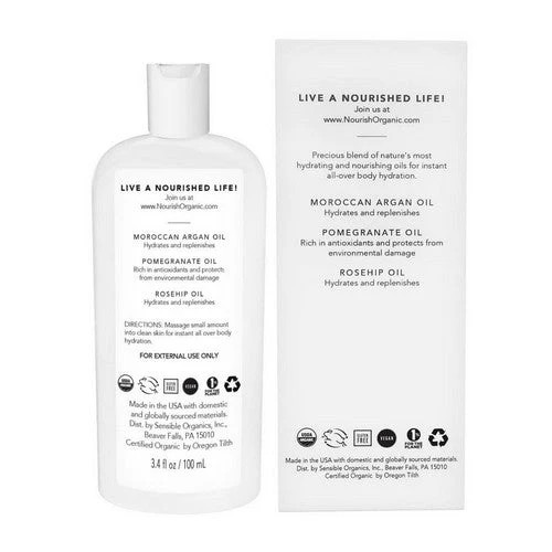 Organic Beauty Oil 3.4 Oz by Nourish