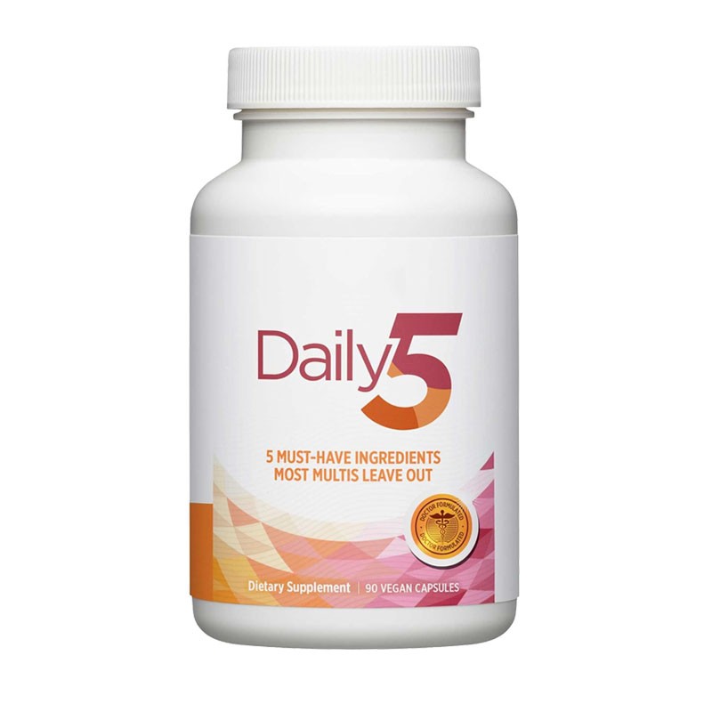 5 Pcs Doctors’ Preferred Daily5 90 Vegan Capsules , Dietary Supplement