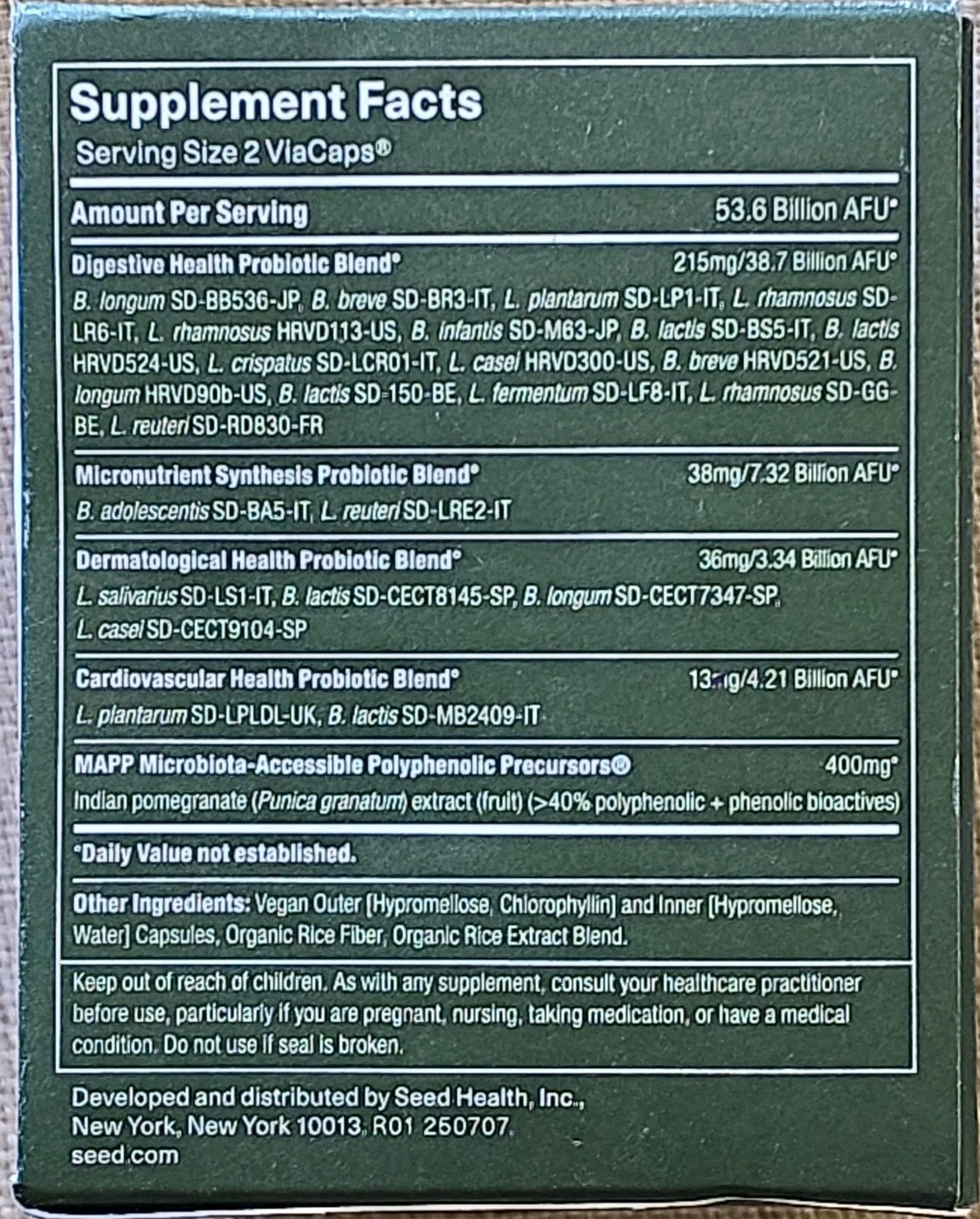 Seed DS-01 Daily Synbiotic – Immune Support, Bloating & Constipation Relief