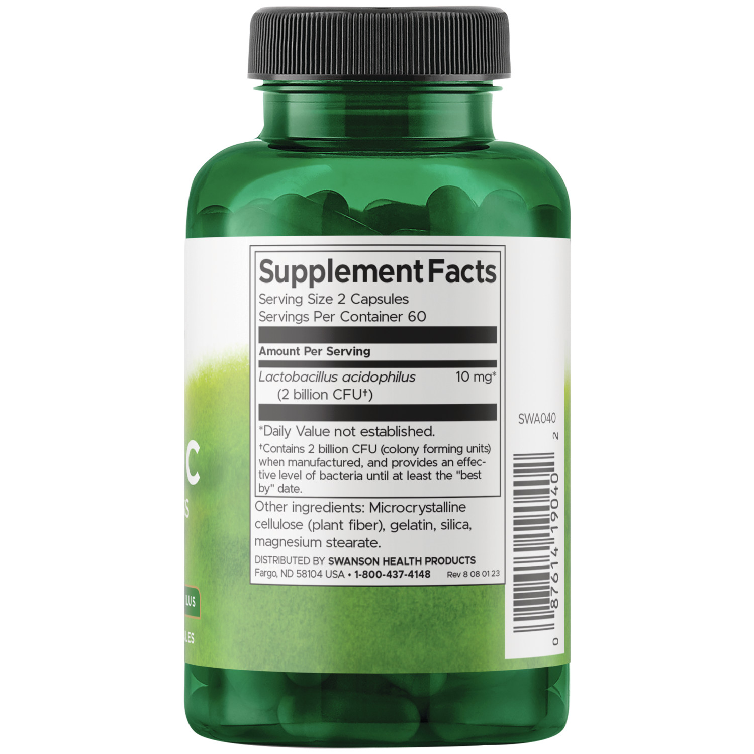 Swanson Probiotic for Daily Wellness 2 Billion Cfu 120 Capsules