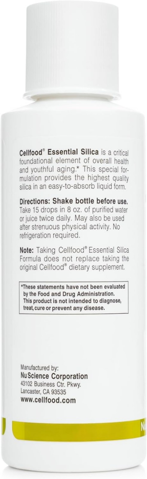 Gluten-Free Anti-Aging Silica Drops – 3 Bottles of 4 fl oz for Timeless Beauty