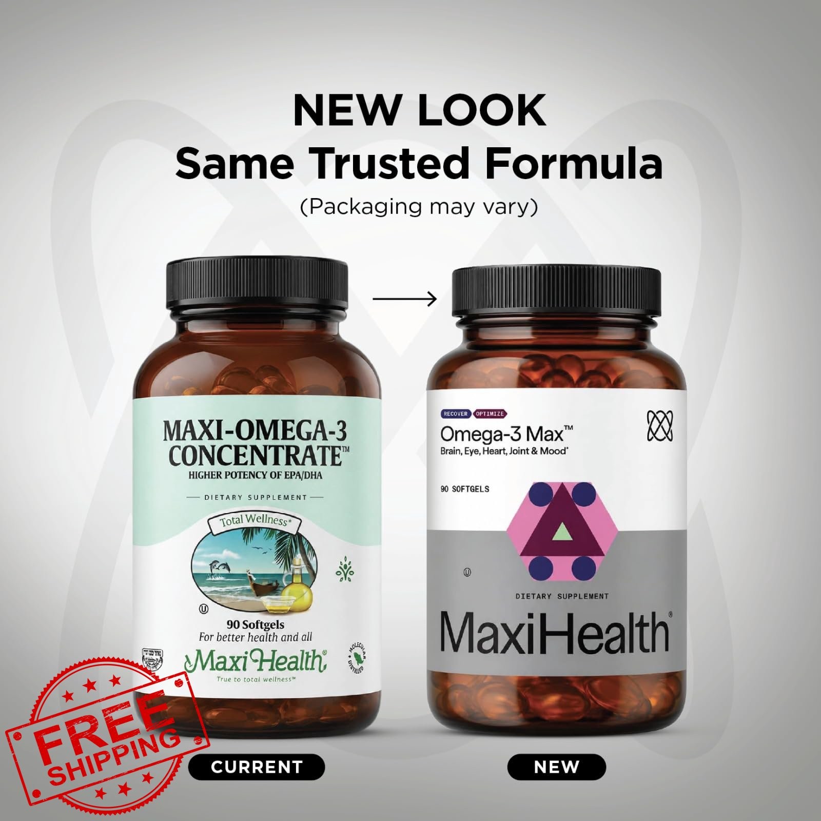 Maxi Health Omega 3 90 Vegetarian Softgels Unflavored