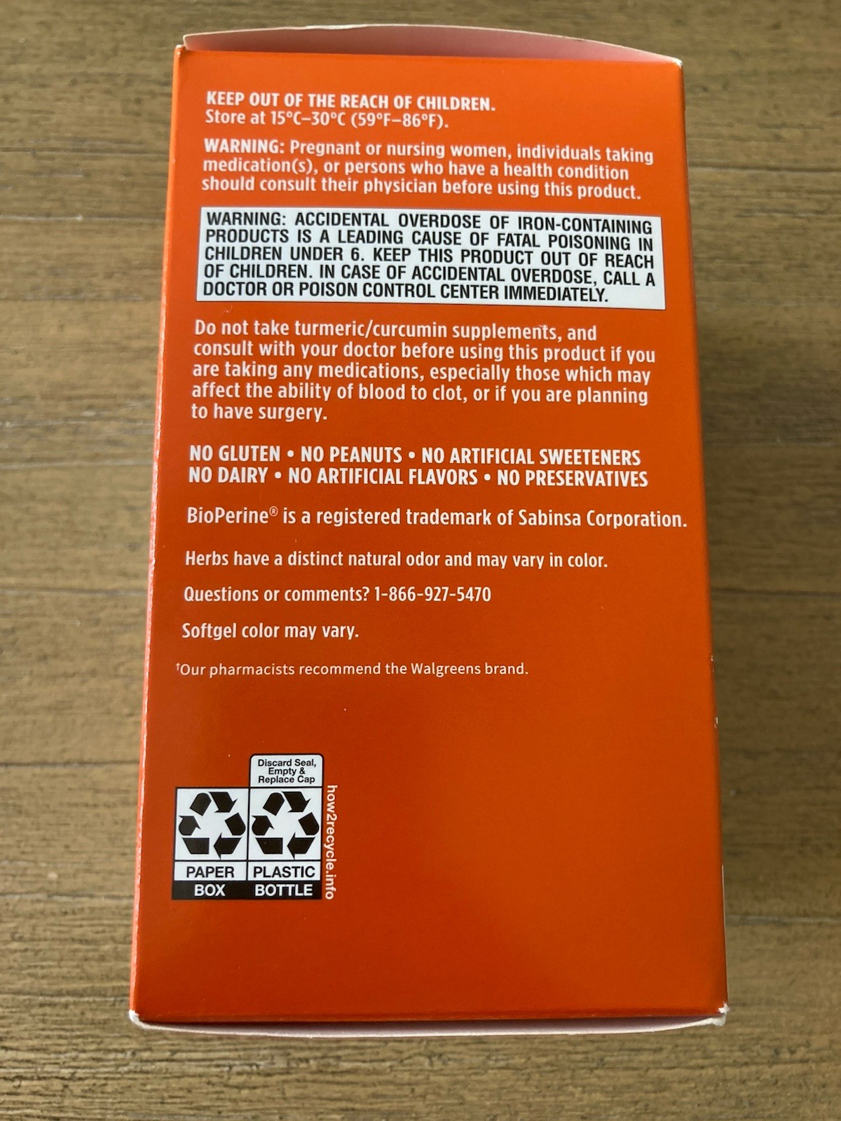 New Walgreens Turmeric Curcumin Complex 120 Vegeterian Softgels Exp: 12-2025 NEW