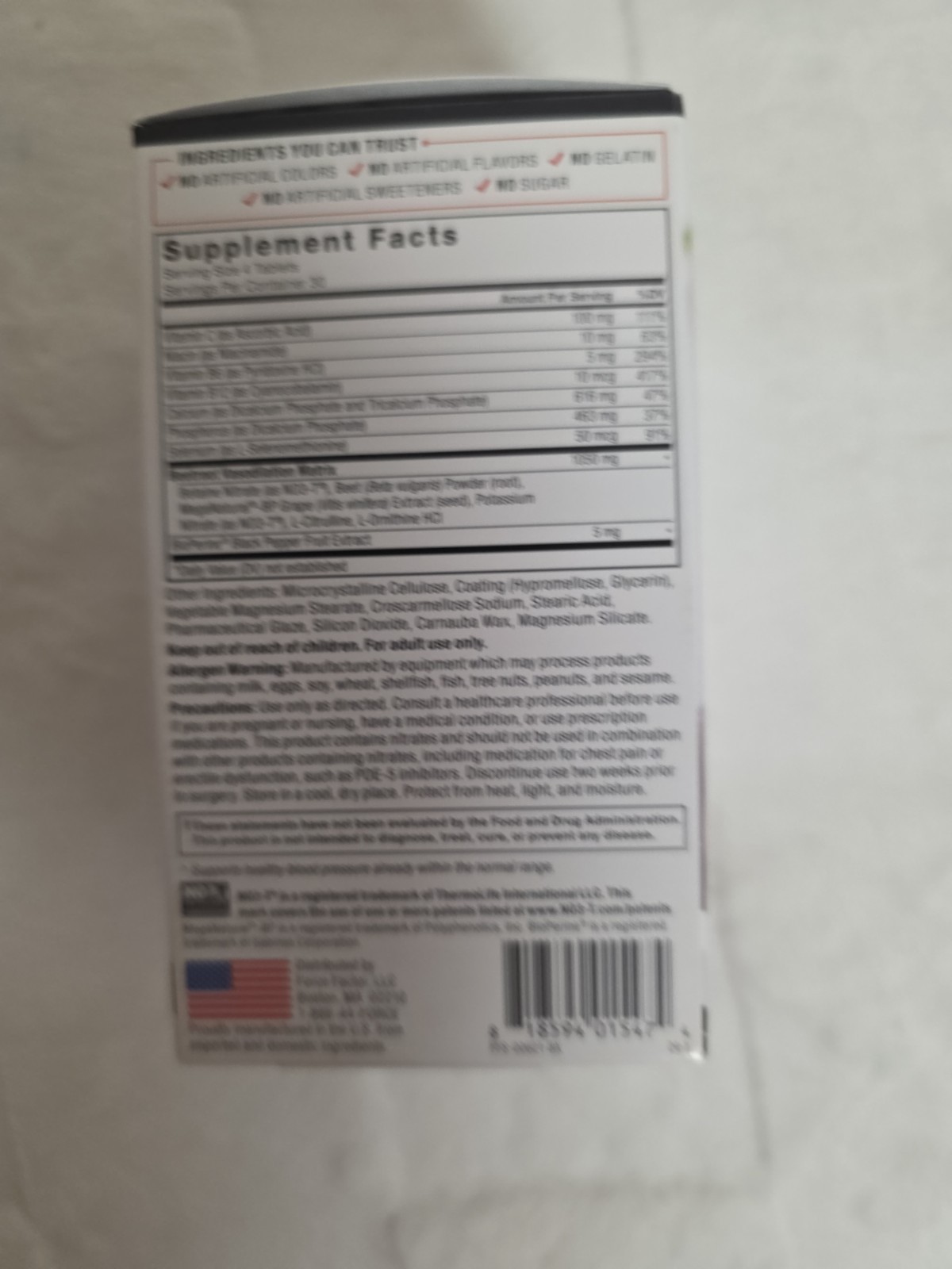 Force Factor Total Beets Blood Pressure Support Supplement with Nitrates and…